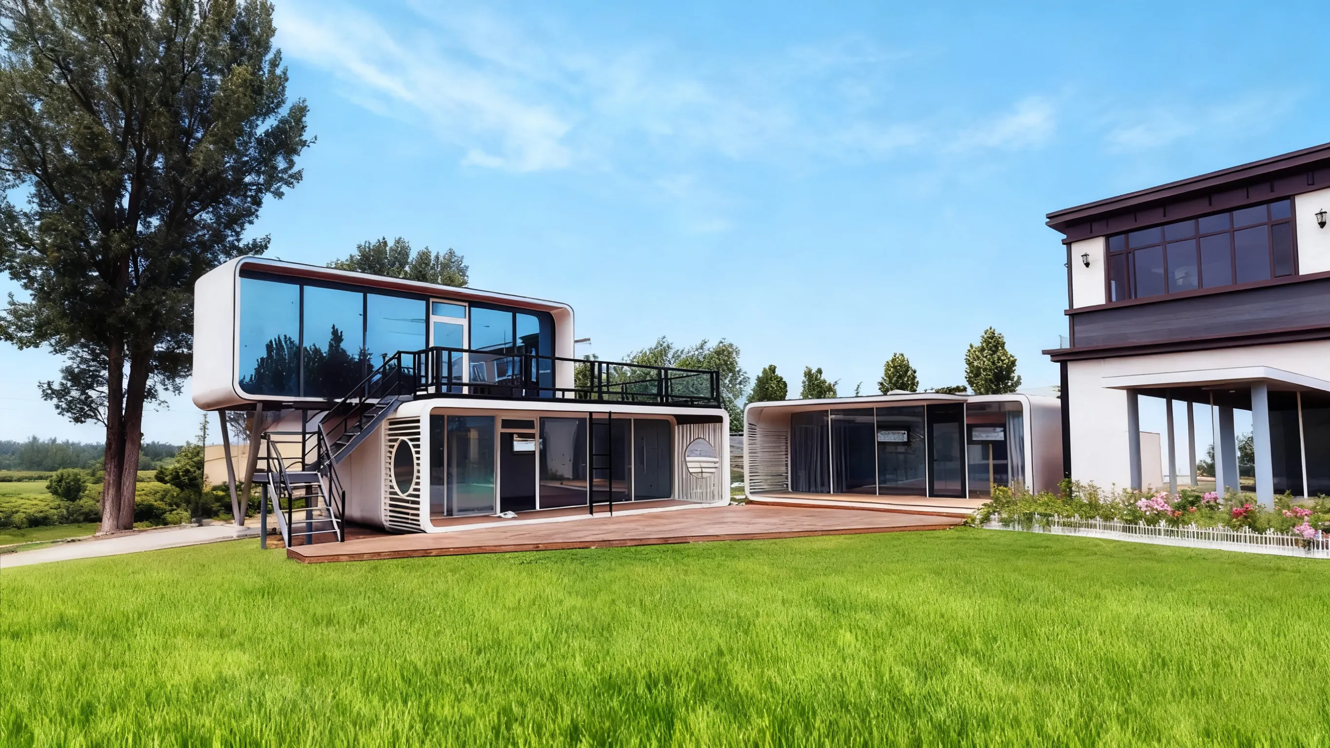 Proyecto de resort y hotel con casa tipo Apple Cabin
